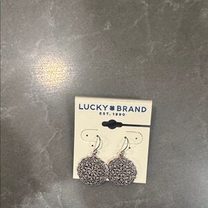 Lucky Brand Intricate Silver Earrings